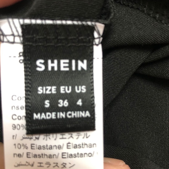 Shein long black clingy formal backless dress size 4, new or like new - Picture 8 of 8